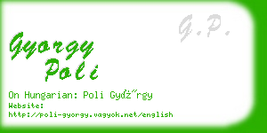 gyorgy poli business card